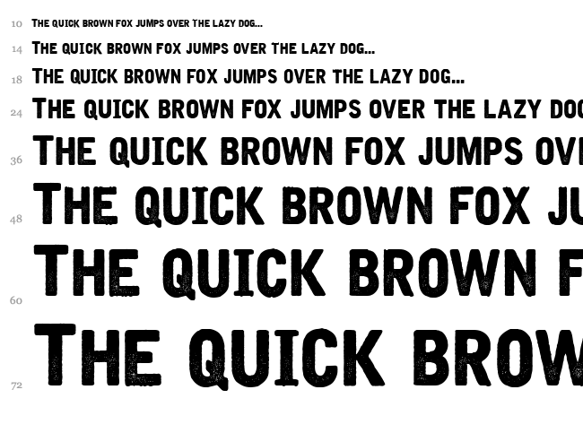 Iron & Brine font waterfall